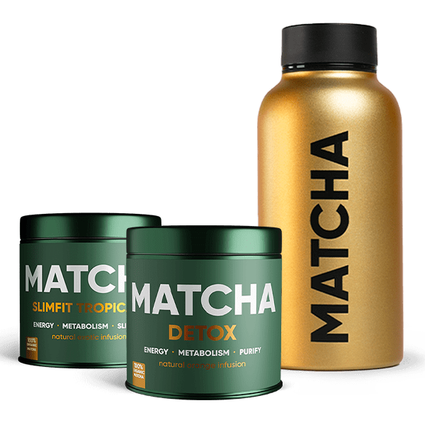 2 Step Tropicana Matcha Program Plus | Matcha bottle matcha slimfit tropicana matcha detox min