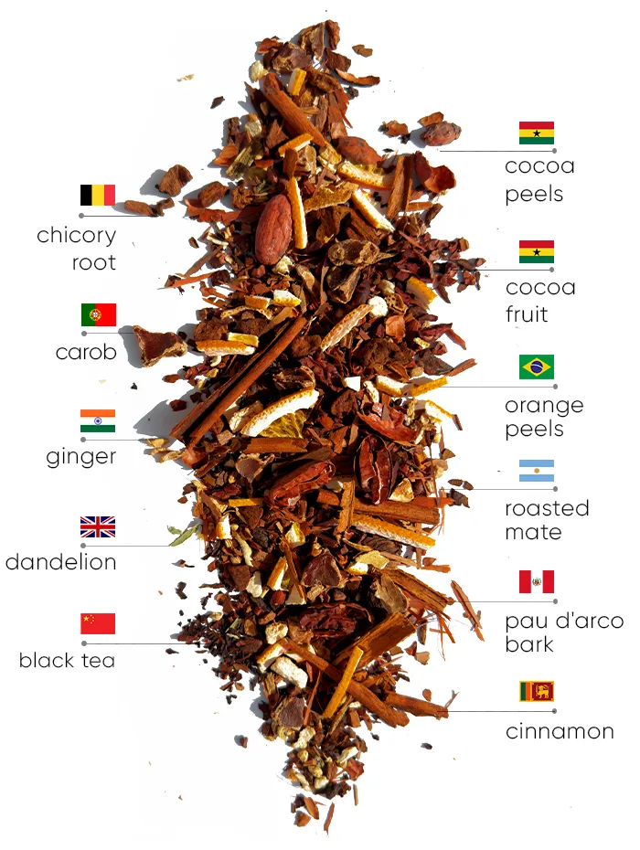 Cocoa Slimfit Tea | WOWTEA WEB PP Slimfit Cocoa Tea Ingredients EN