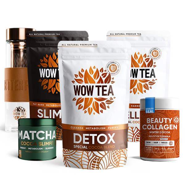 Grand Cocoa Box | WOWTEA COCOA Bundles NEW BOTTLE FULL BUNDLE COLLAGEN