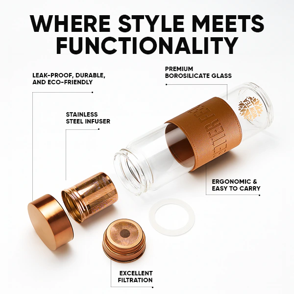 Stylish Tea Bottle | WOWTEA Cocoa Bottle PP Gallery 600x600 04export EN