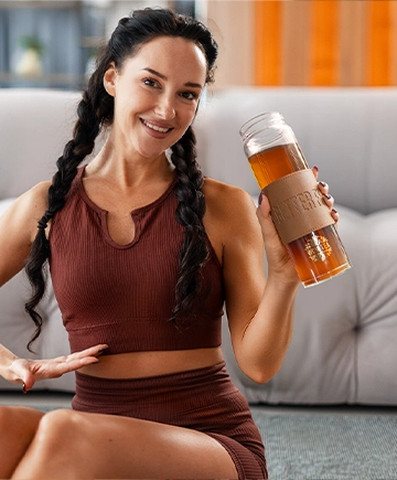 Stylish Tea Bottle | cocoa bottle PP the perfect mixture banner m