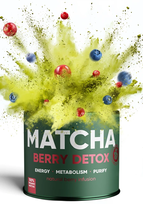 Matcha Berry Detox Tea | WOWTEA WEB PP Matcha Berry Detox ingredients м