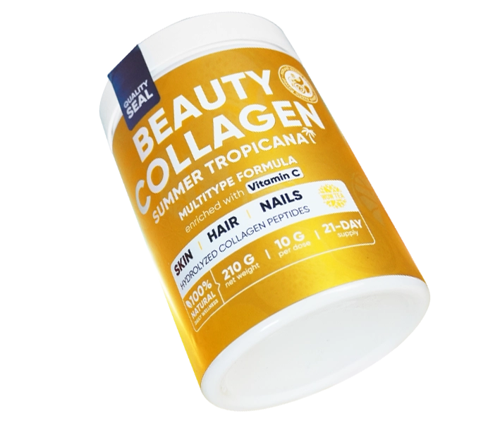 Yellow Tropicana Box | Bundle Section Tropicana Collagen Tea D Left