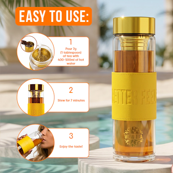 Stylish Tropicana Tea Bottle | WOW TEA Stylish Tropicana Bottle PP Gallery 600x600 7 EN 1
