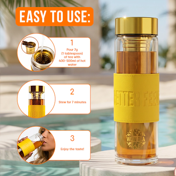 Stylish Tropicana Tea Bottle | WOW TEA Stylish Tropicana Bottle PP Gallery 600x600 7 EN
